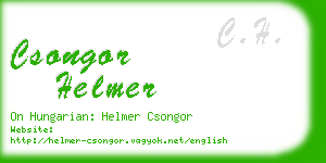 csongor helmer business card